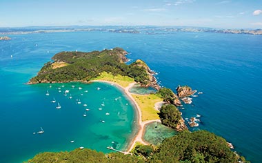 The beautiful scenery of the Bay of Islands, New Zealand